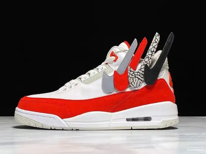 Kick Theory University Retro 3 Air White Tinker Red Jordan CJ0939-100 0617